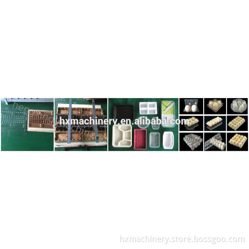 forming machine for flower-shaped three compartments food tray